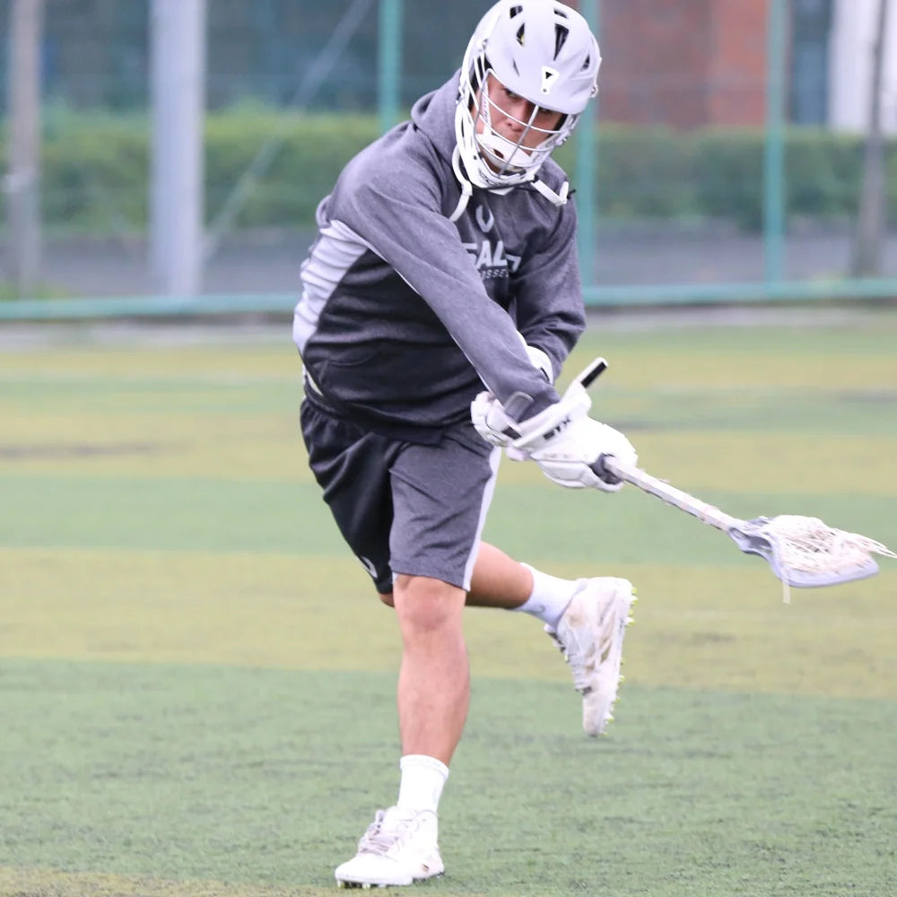 LACROSSE TRAINING PARKA LIGHT GRAY(Navy Logo)