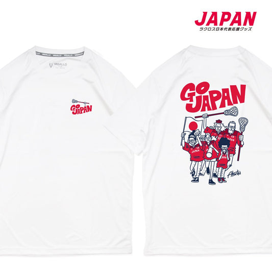 GO JAPAN BACK PRINT Dry TEE【タケウチアツシ×ラクロス日本代表応援グッズ】