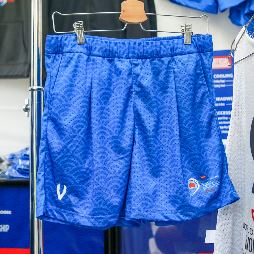 Mesh shorts-001-Blue【The Nissin Foods 2026 World Lacrosse Women's Championship】
