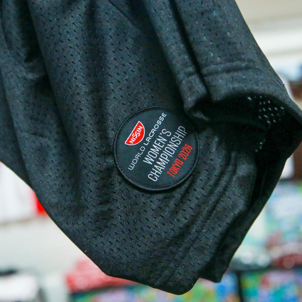 Mesh shorts-001-Black【The Nissin Foods 2026 World Lacrosse Women's Championship】