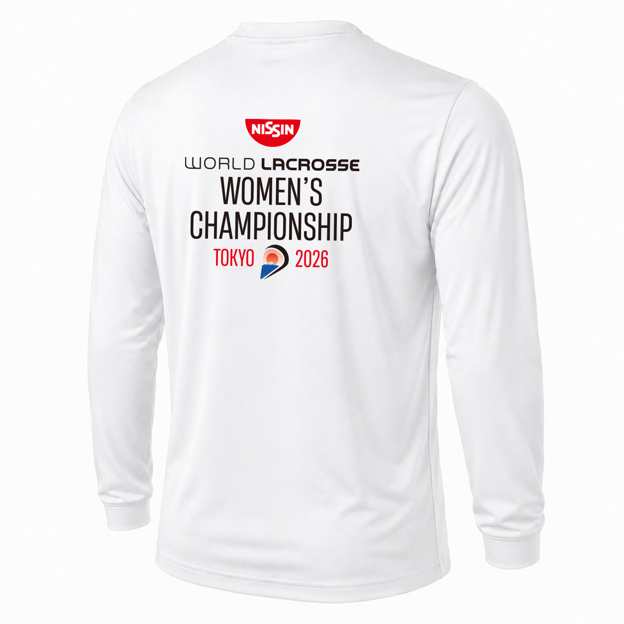 Dry LongSleeve-white-001【The Nissin Foods 2026 World Lacrosse Women's Championship】