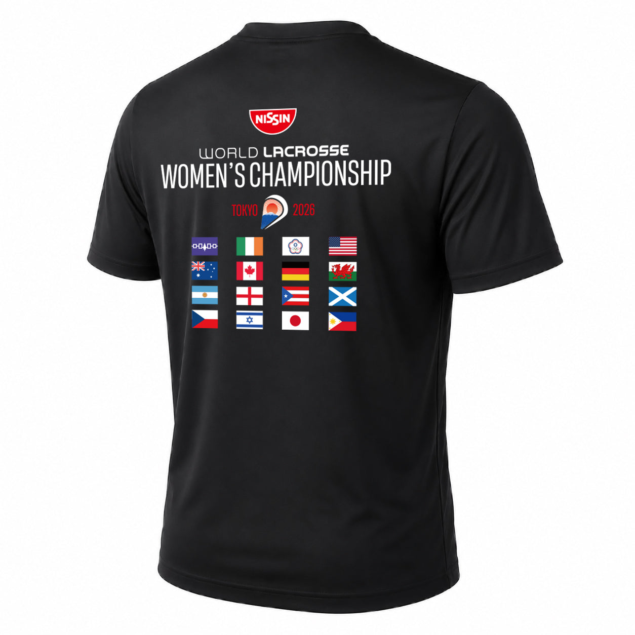 Dry T-shirts-001-white【The Nissin Foods 2026 World Lacrosse Women's Championship】