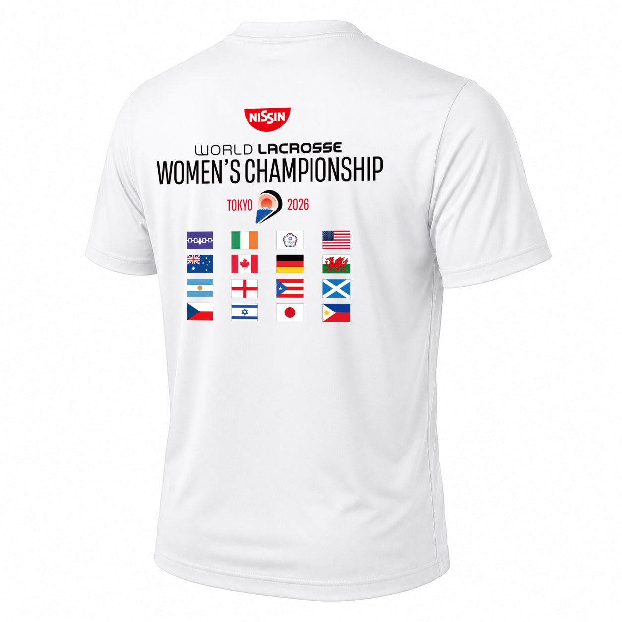 Dry T-shirts-001-black【The Nissin Foods 2026 World Lacrosse Women's Championship】
