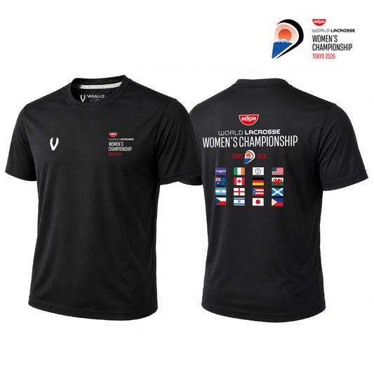 Dry T-shirts-001-white【The Nissin Foods 2026 World Lacrosse Women's Championship】