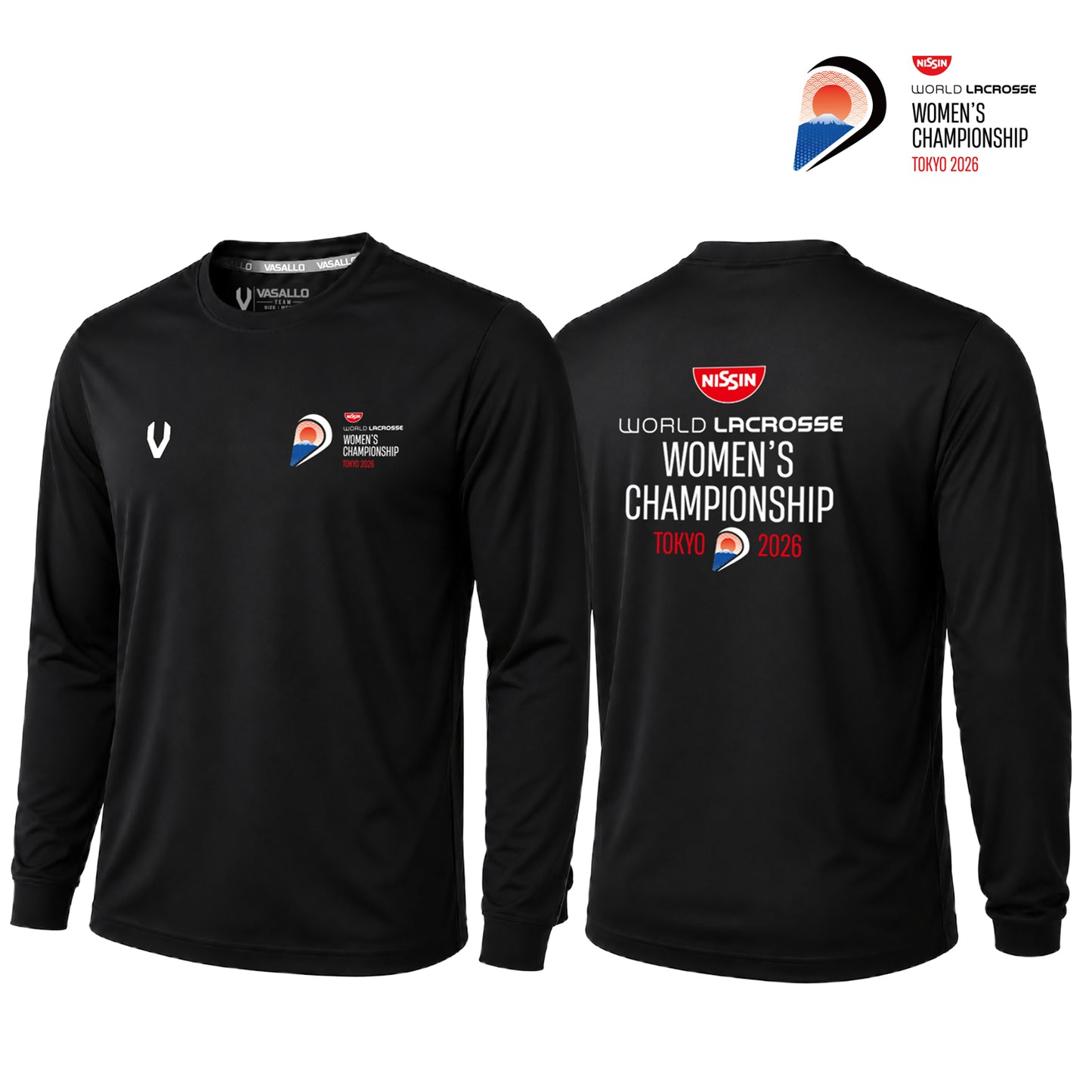 Dry LongSleeve-black-001【The Nissin Foods 2026 World Lacrosse Women's Championship】