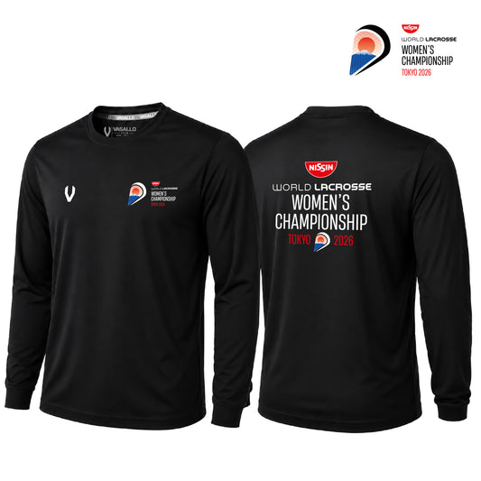 Dry LongSleeve-black-001【The Nissin Foods 2026 World Lacrosse Women's Championship】