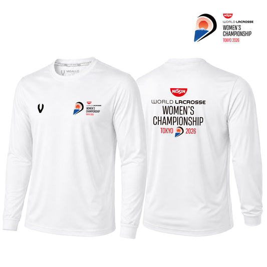 Dry LongSleeve-white-001【The Nissin Foods 2026 World Lacrosse Women's Championship】