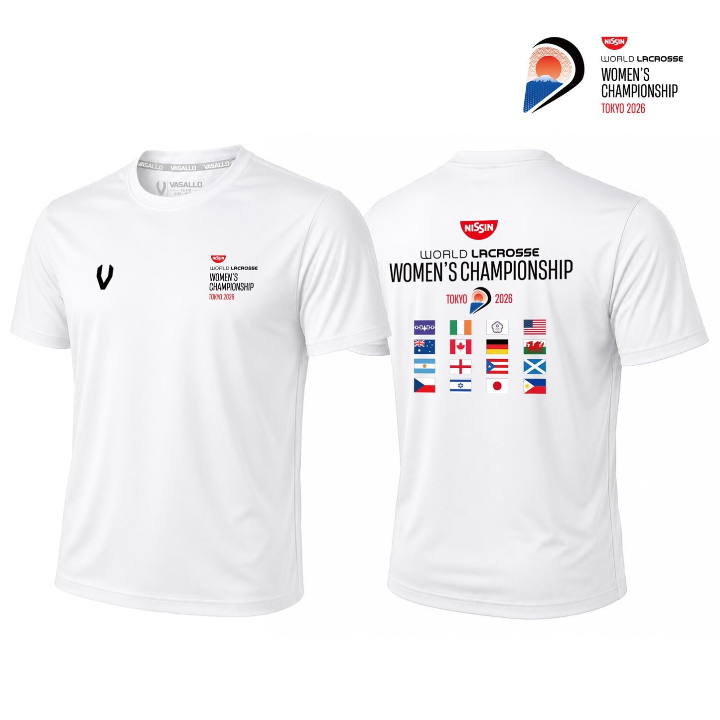 Dry T-shirts-001-black【The Nissin Foods 2026 World Lacrosse Women's Championship】