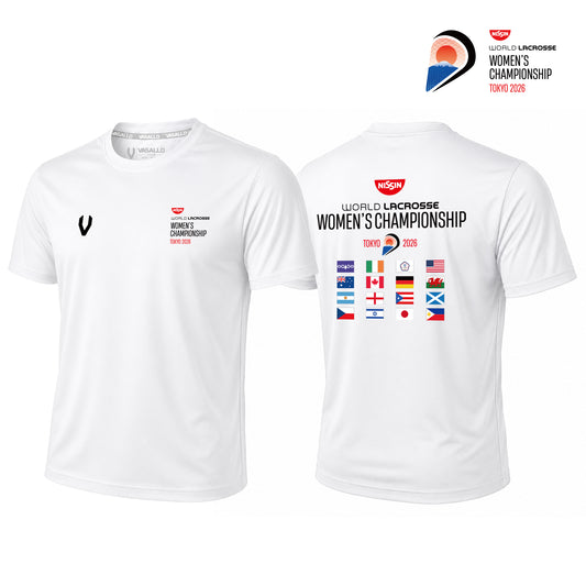 Dry T-shirts-001-white【The Nissin Foods 2026 World Lacrosse Women's Championship】
